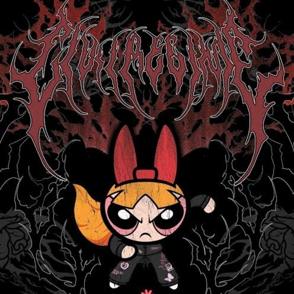 Blossom's Thorn Rush "Side By Side" 199X Oversized TeeGraphic Black T-Shirt Sz M